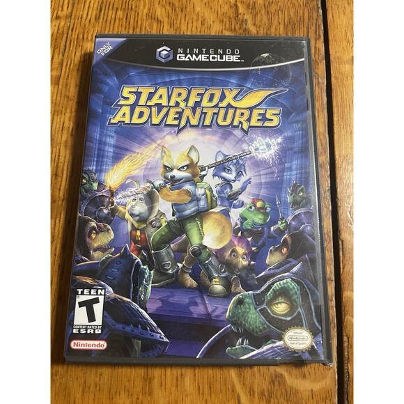 StarFox Adventures Nintendo GameCube Black Label No Manual Tested Working Clean - Picture 1 of 5